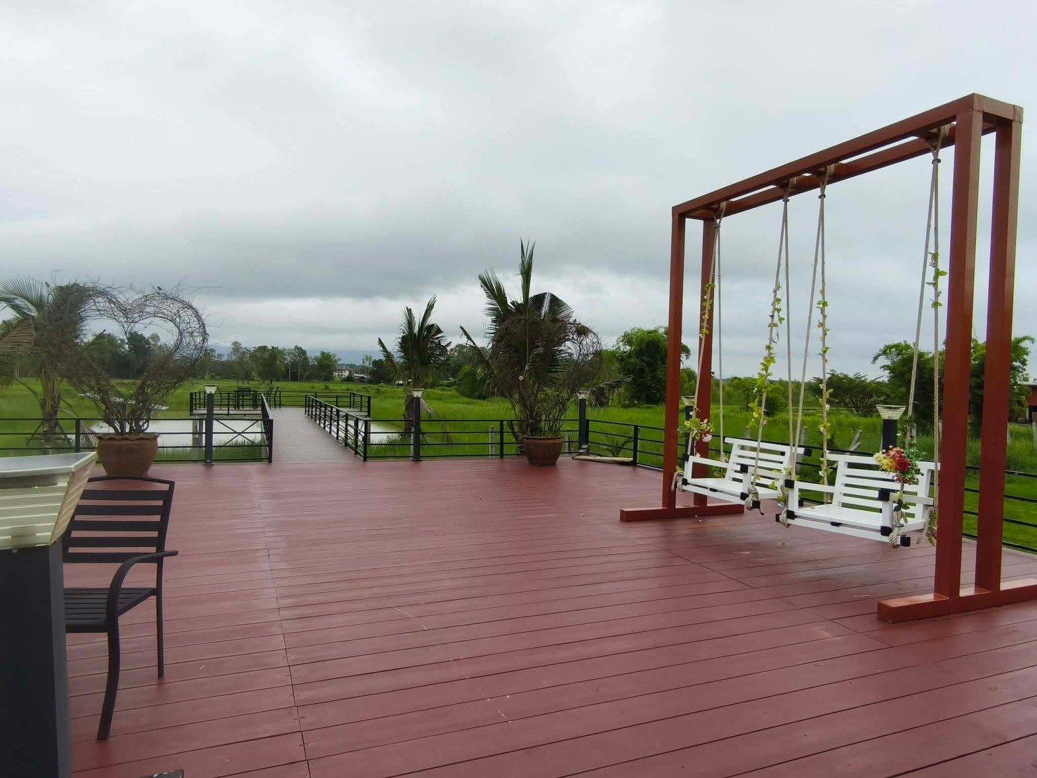 บรรยากาศภายนอก HR Resort บึงโขงหลง