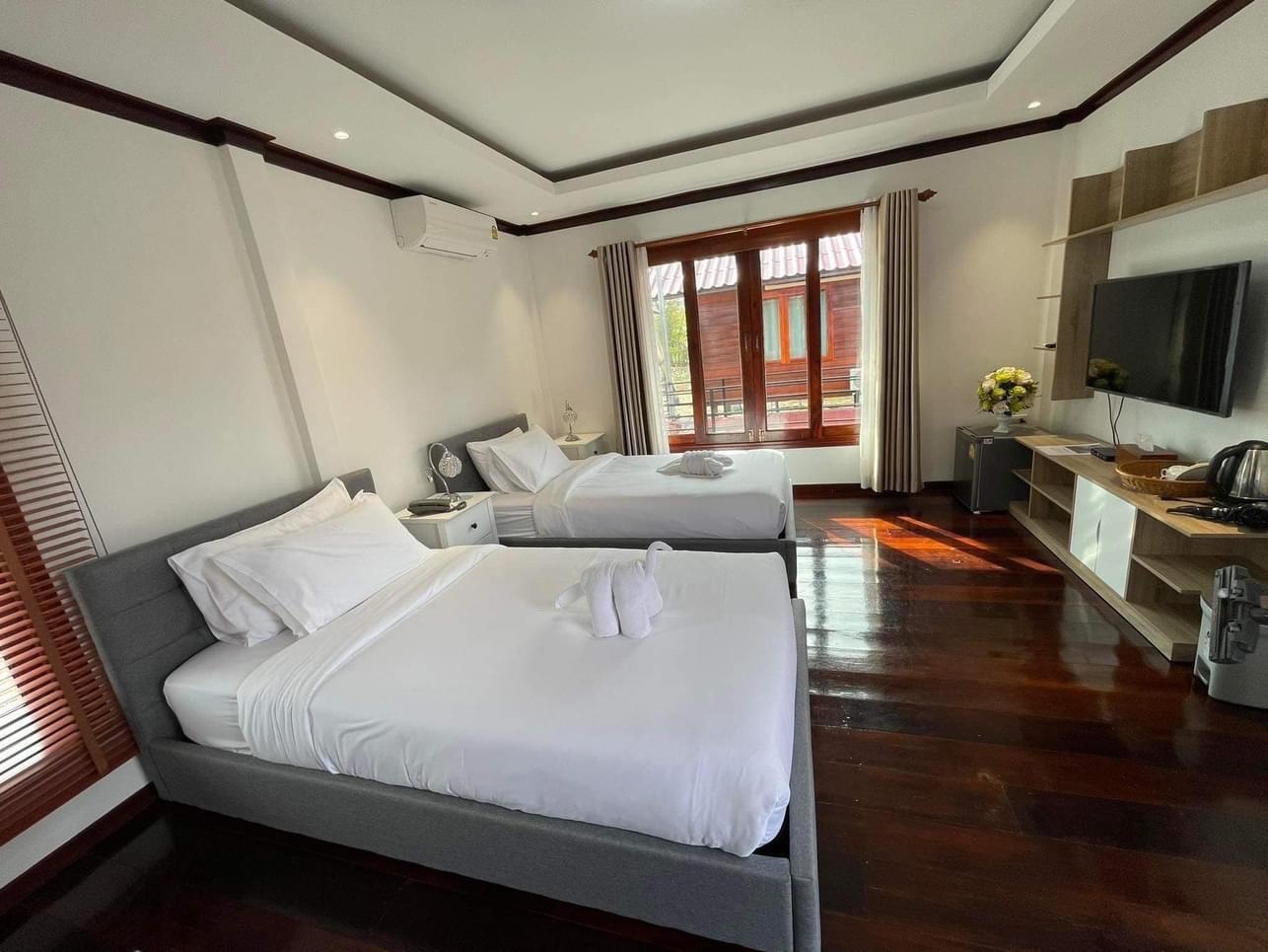 ห้องเตียงคู่ HR Resort บึงโขงหลง
