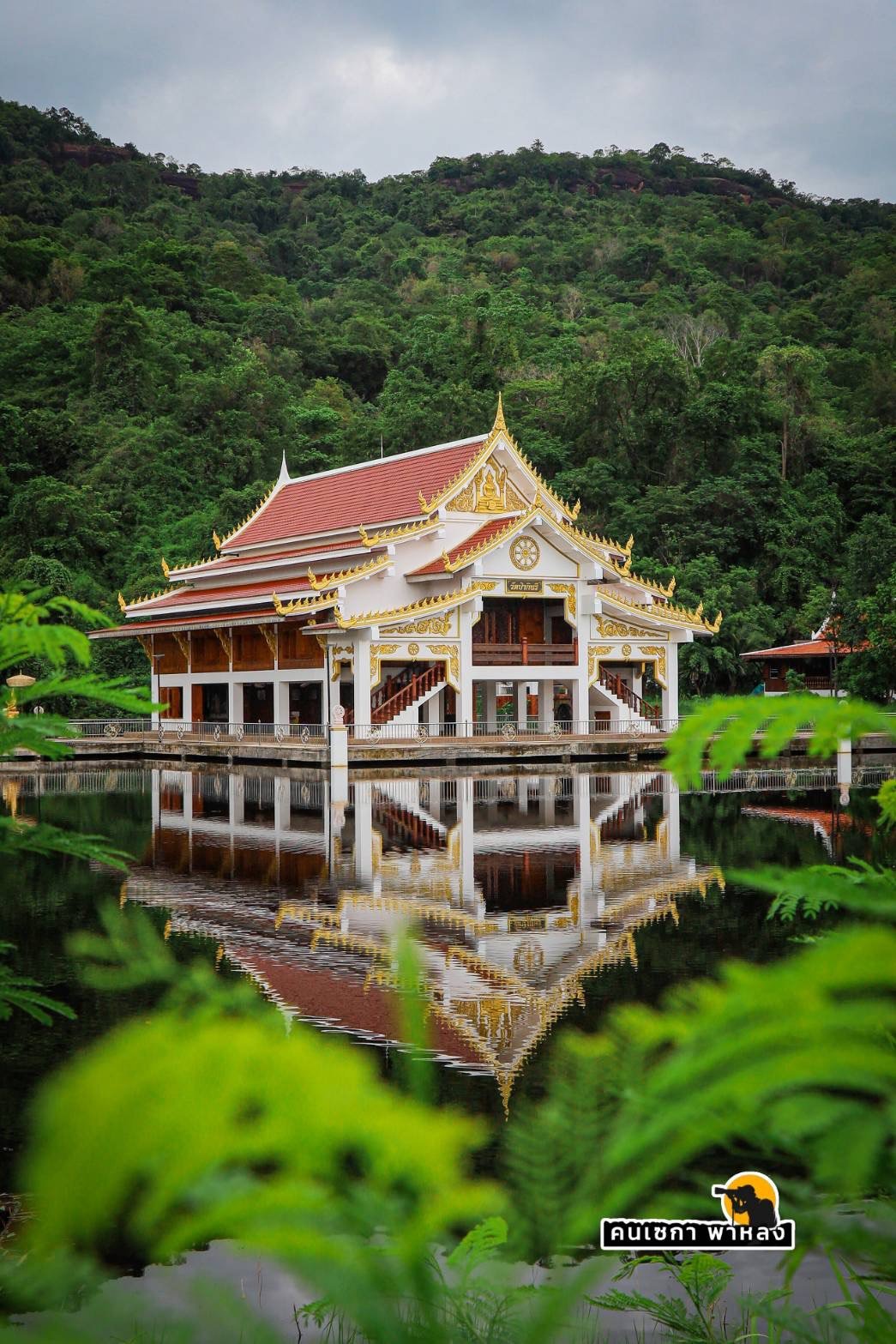 อาคารวัดป่ากินรีท่ามกลางธรรมชาติ